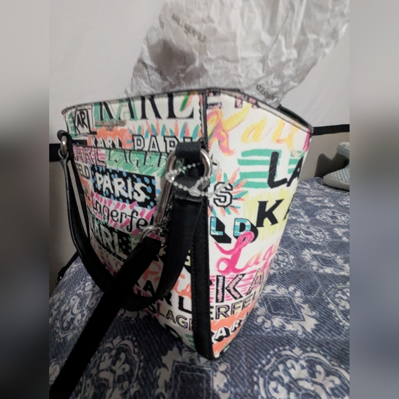 NEW KARL LAGERFELD PARIS IRIS TOTE NEW WITH TAGS New With Tags ower price - Picture 9 of 16